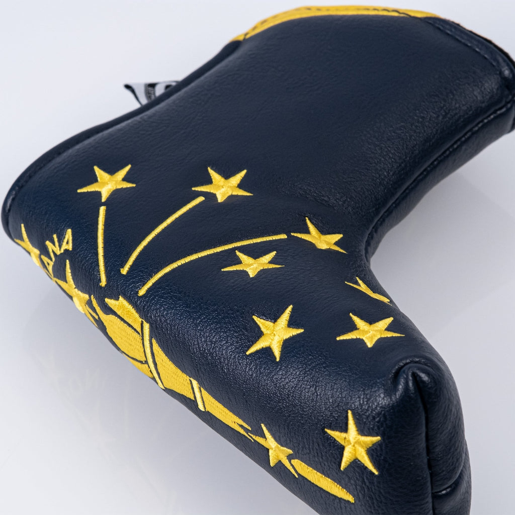 Indiana State Flag - Blade Putter Cover - Black Girl Golf