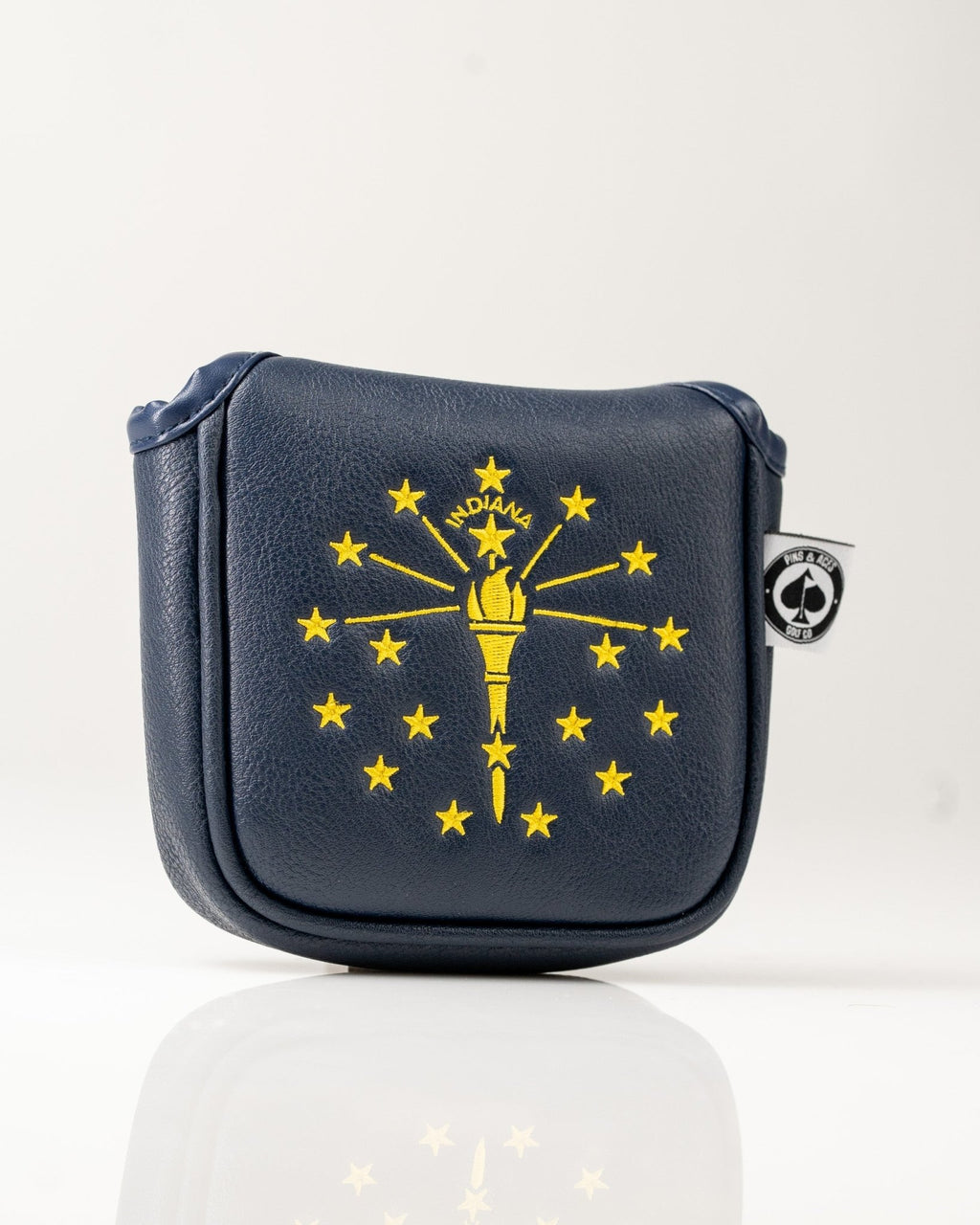 Indiana State Flag - Mallet Putter Cover - Black Girl Golf