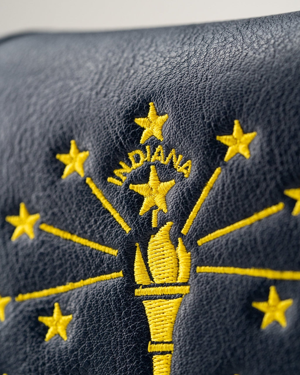 Indiana State Flag - Mallet Putter Cover - Black Girl Golf