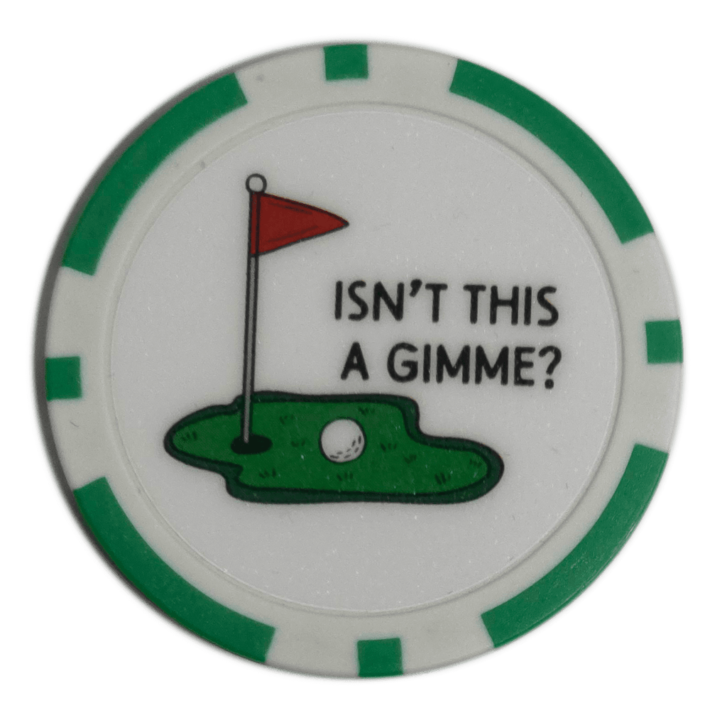 “Isn’t This a Gimme?” Golf Ball Marker Poker Chip - Black Girl Golf