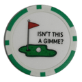 “Isn’t This a Gimme?” Golf Ball Marker Poker Chip - Black Girl Golf