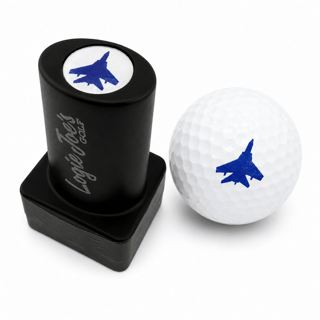 Jet Blue Golf Ball Stamp | Quick - Dry Ink Stamper | Easy Ball Identification | Fun Golf Gift - Black Girl Golf