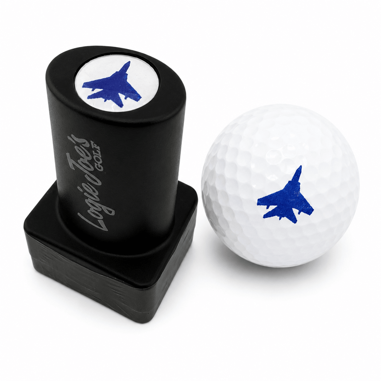 Jet Blue Golf Ball Stamp | Quick - Dry Ink Stamper | Easy Ball Identification | Fun Golf Gift - Black Girl Golf