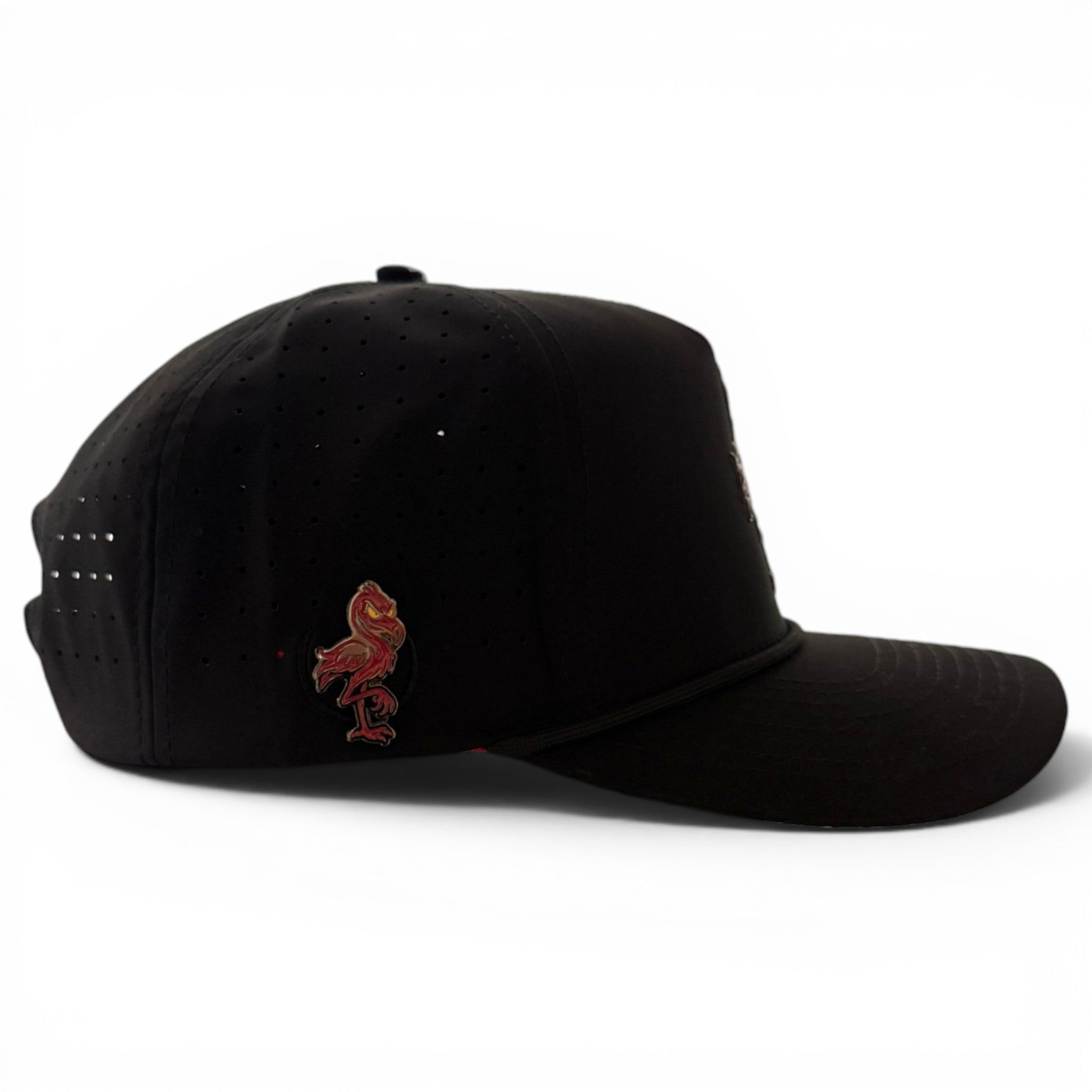 Jogie Loe's Flamingo Golf Hat | Snapback Cap | Built-in Magnetic Ball Marker Holder + Marker Included | Adjustable Flamingo - Black Girl Golf