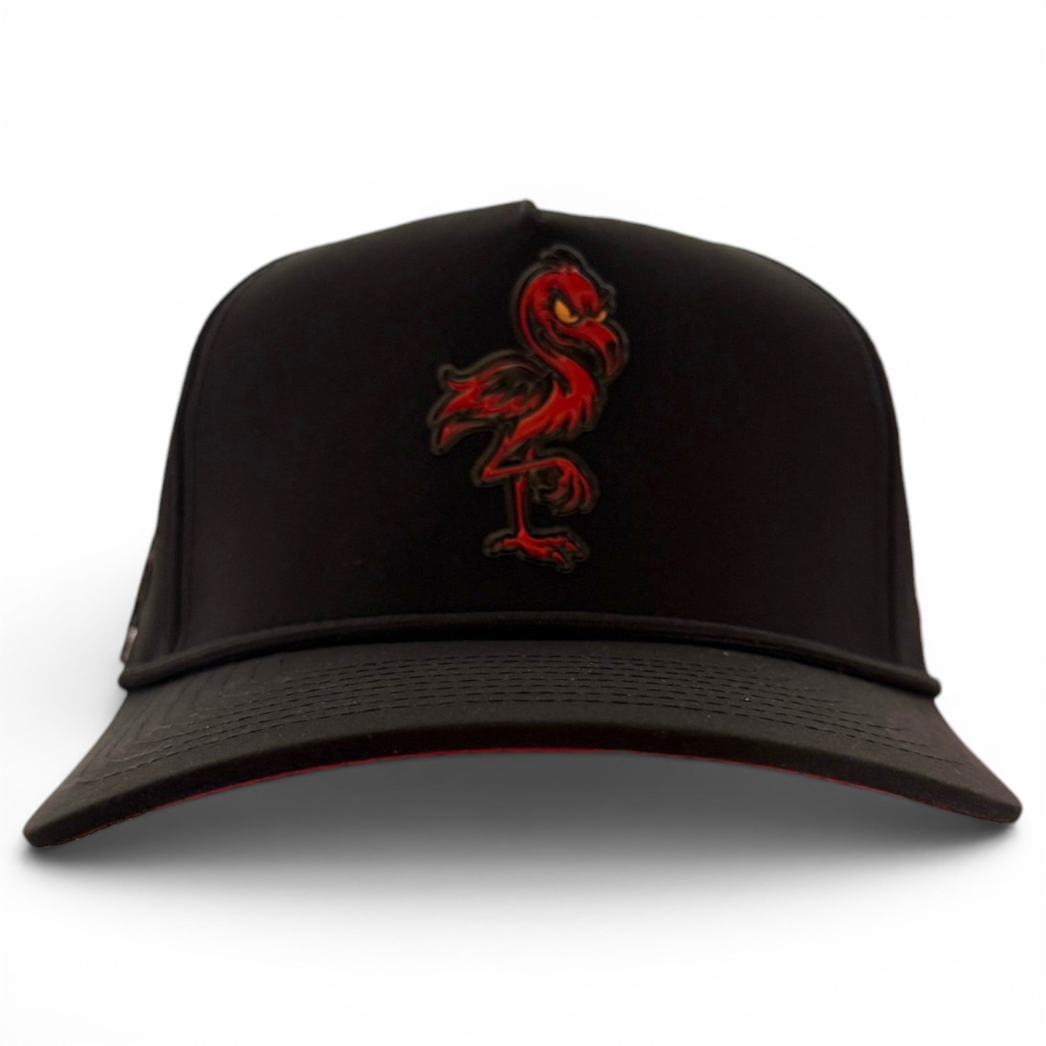 Jogie Loe's Flamingo Golf Hat | Snapback Cap | Built-in Magnetic Ball Marker Holder + Marker Included | Adjustable Flamingo - Black Girl Golf