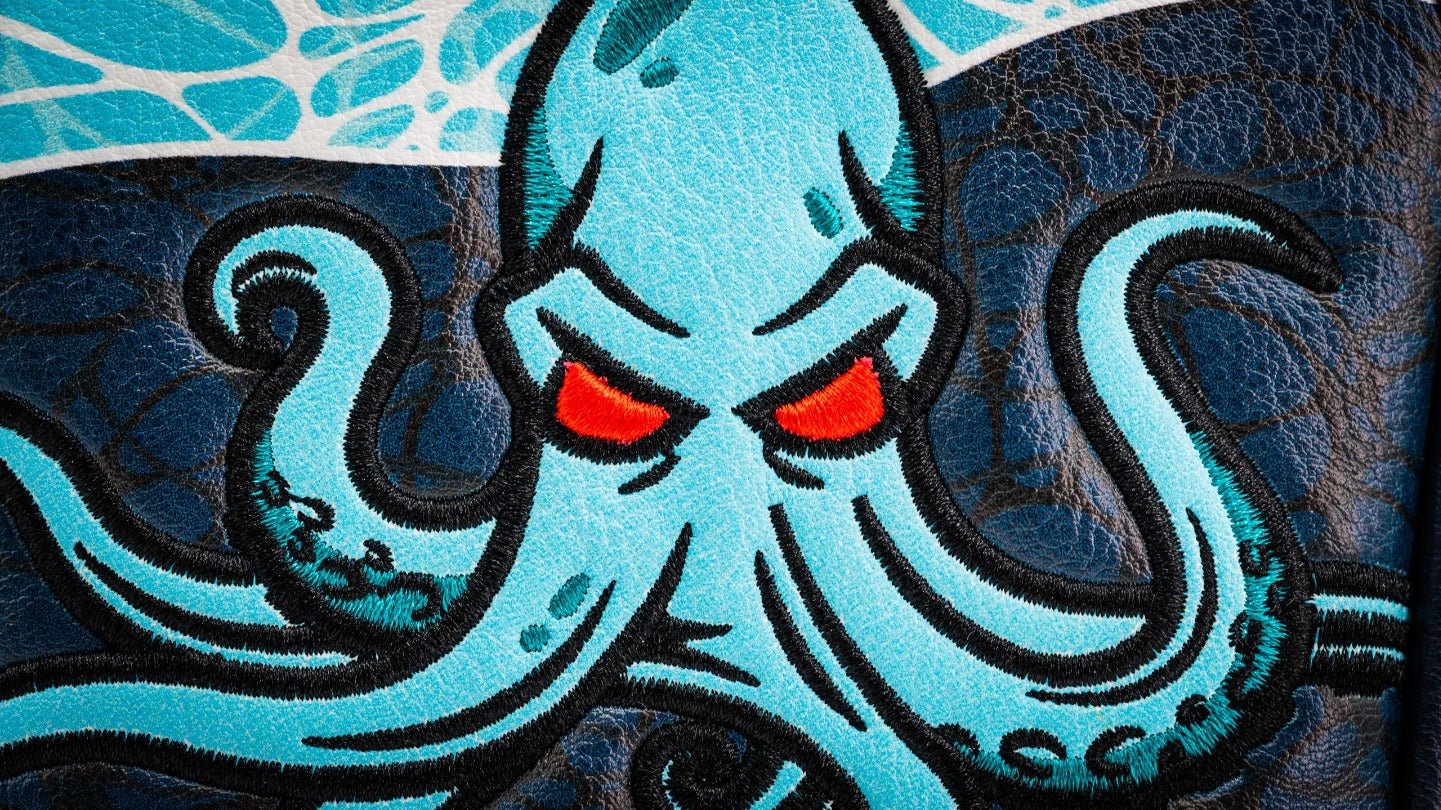 Kraken - Mallet Putter Cover - Black Girl Golf