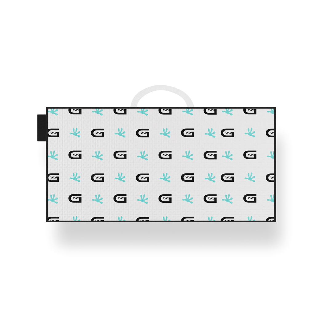 Large Towel w/Scrubber - Black Girl Golf