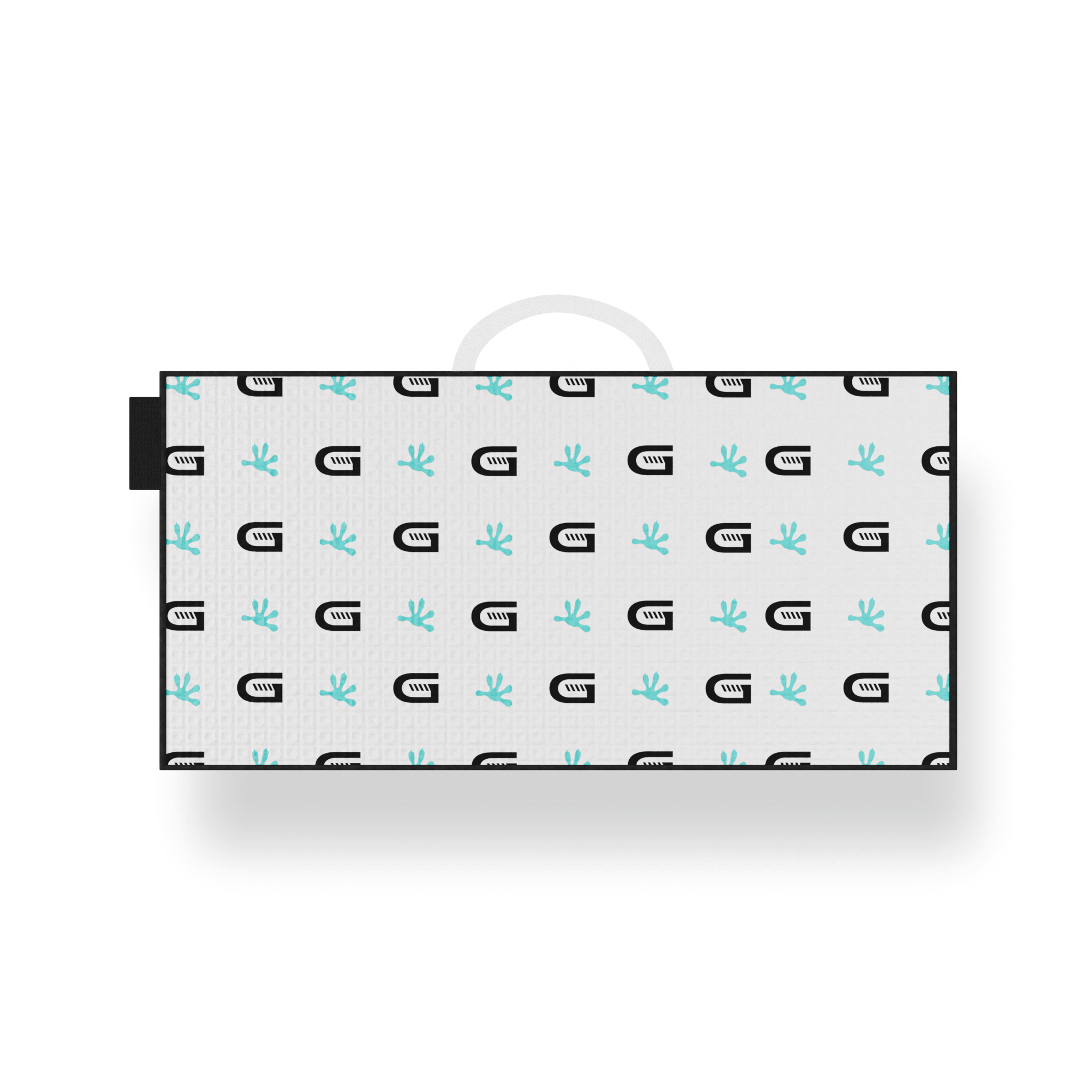 Large Towel w/Scrubber - Black Girl Golf