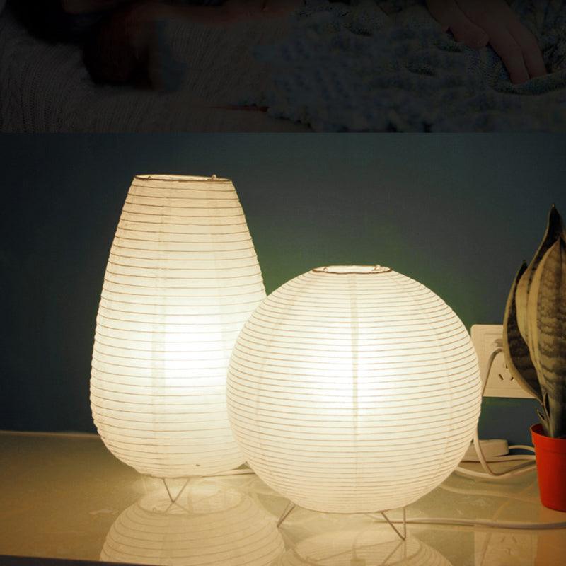 LED Paper Lantern Desk Lamp Creative Radio Table Lamps Kids Baby Feeding Small Night Light Bedroom Bedside Lamp Lights Art Decor Cute Study Lamps for Bedroom Décor - Black Girl Golf