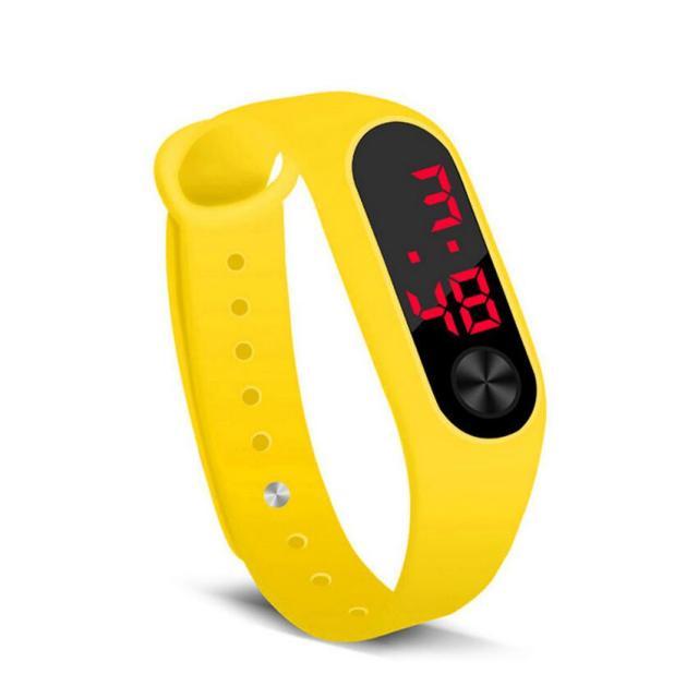 LED Sports Watches Women Silicone Electronic Digital Watch Student Wrist Bracelet LED Digital Silicone Strap Creative Hand Ring Electronic Watch Suitable For Women Men Student Kids - Black Girl Golf