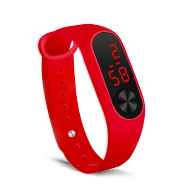 LED Sports Watches Women Silicone Electronic Digital Watch Student Wrist Bracelet LED Digital Silicone Strap Creative Hand Ring Electronic Watch Suitable For Women Men Student Kids - Black Girl Golf