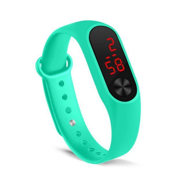 LED Sports Watches Women Silicone Electronic Digital Watch Student Wrist Bracelet LED Digital Silicone Strap Creative Hand Ring Electronic Watch Suitable For Women Men Student Kids - Black Girl Golf