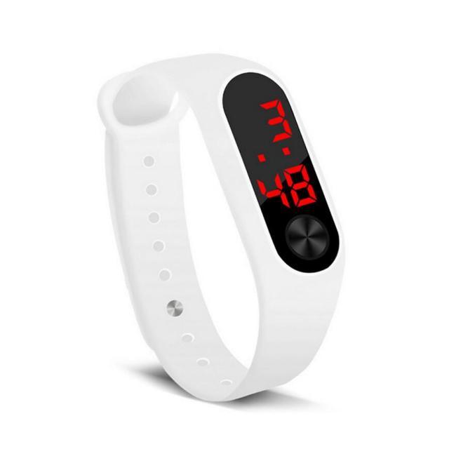 LED Sports Watches Women Silicone Electronic Digital Watch Student Wrist Bracelet LED Digital Silicone Strap Creative Hand Ring Electronic Watch Suitable For Women Men Student Kids - Black Girl Golf