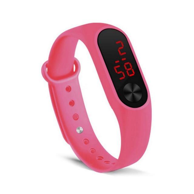 LED Sports Watches Women Silicone Electronic Digital Watch Student Wrist Bracelet LED Digital Silicone Strap Creative Hand Ring Electronic Watch Suitable For Women Men Student Kids - Black Girl Golf