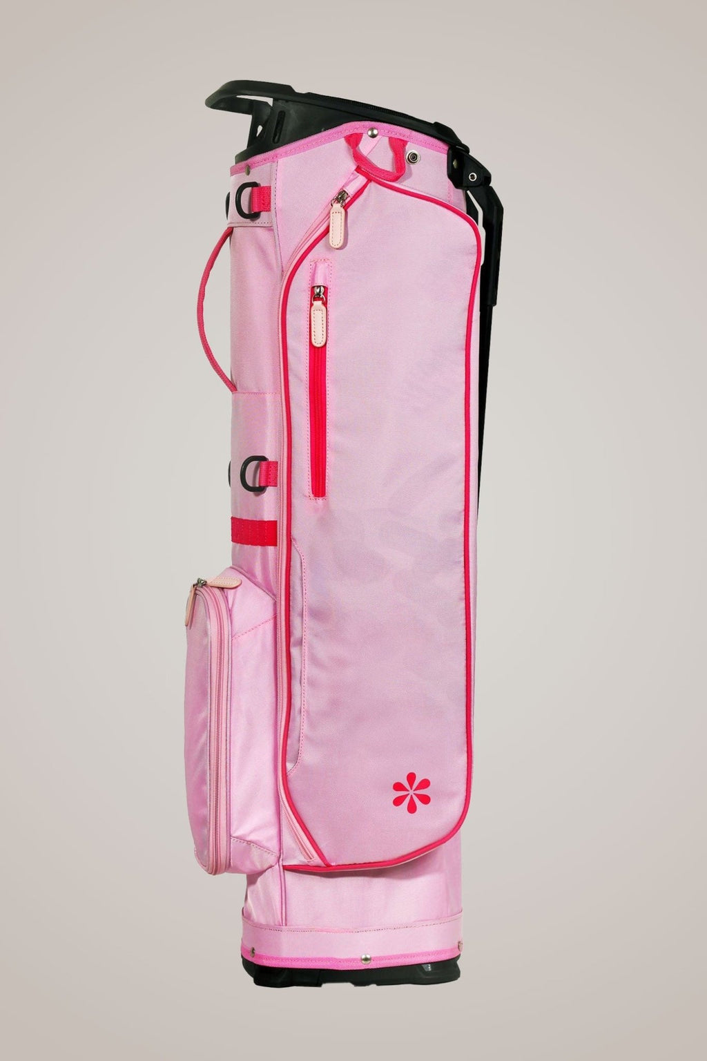 Lightweight Carry Stand Bag in Pink - Black Girl Golf
