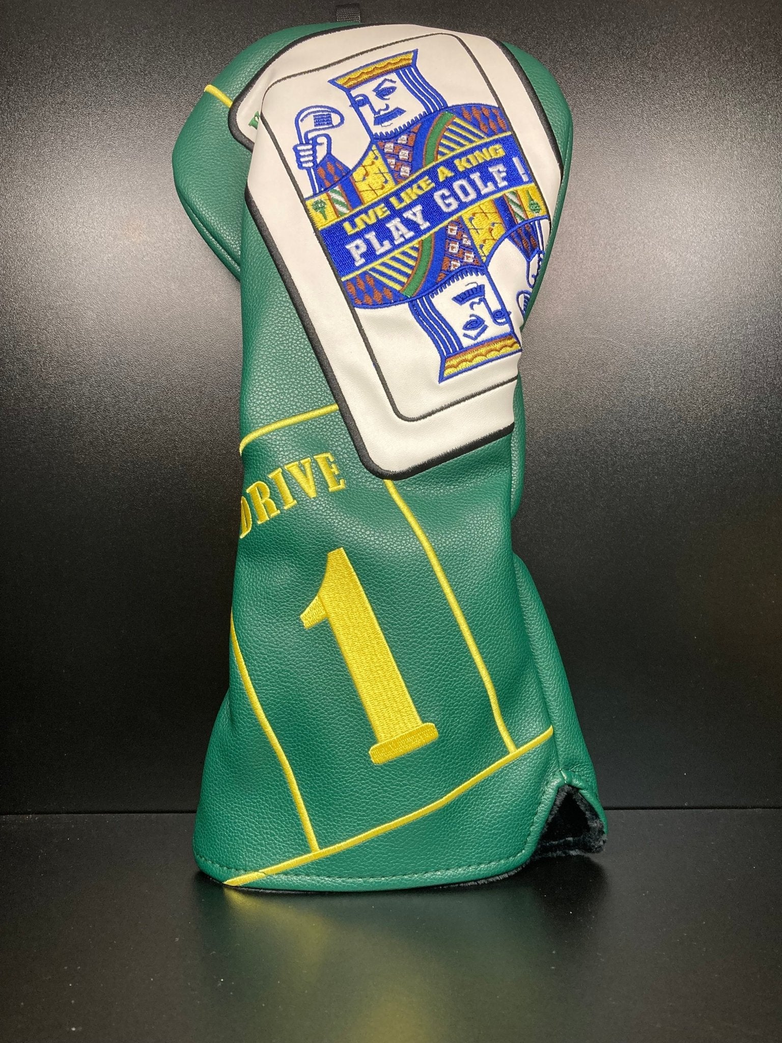 Live Like a King Headcover - Black Girl Golf