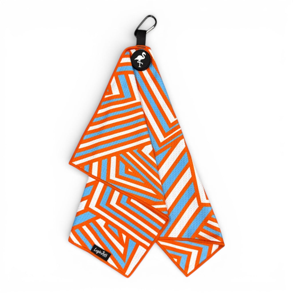 Livery Golf Towel | Premium Double-Sided Microfiber | Heavy-Duty Magnetic Towel with Carabiner Clip | 24 x 16 in - Black Girl Golf
