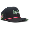 Logie Joe’s "Classic" Golf Hat | Snapback Cap | Built - in Magnetic Ball Marker Holder + Marker Included | Adjustable Script Logo - Black Girl Golf