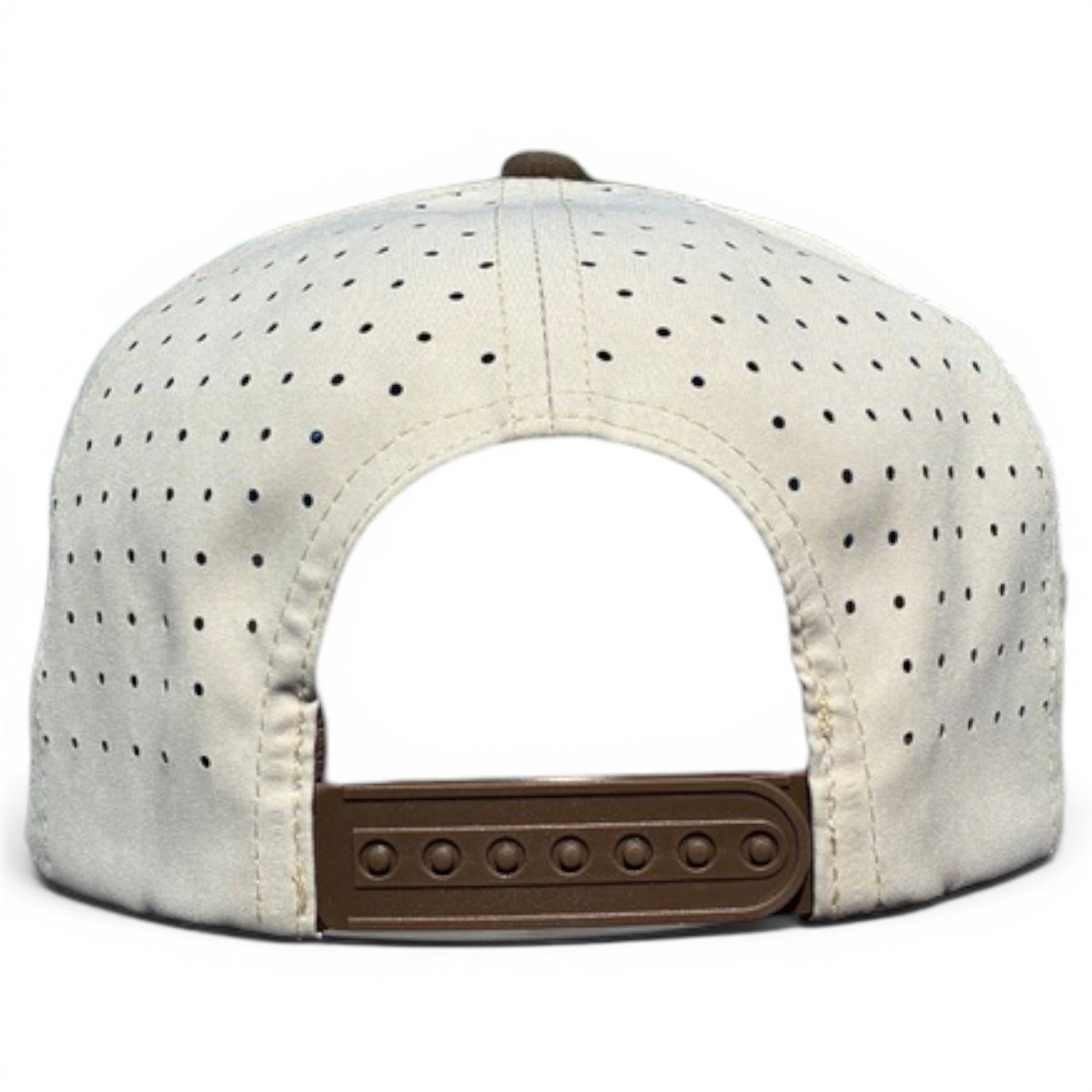 Longhorn Golf Hat | Snapback Cap | Built - in Magnetic Ball Marker Holder + Marker Included | Adjustable Tan Bull Skull - Black Girl Golf