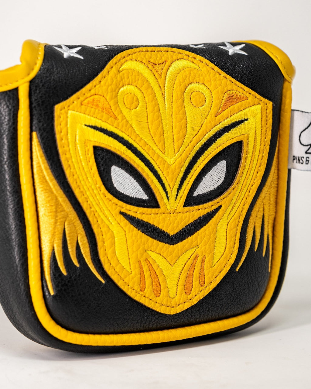 Lucha Libre Mask - Mallet Putter Cover - Black Girl Golf