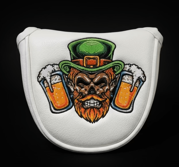 Luck of The Irish Skull Headcover - Black Girl Golf