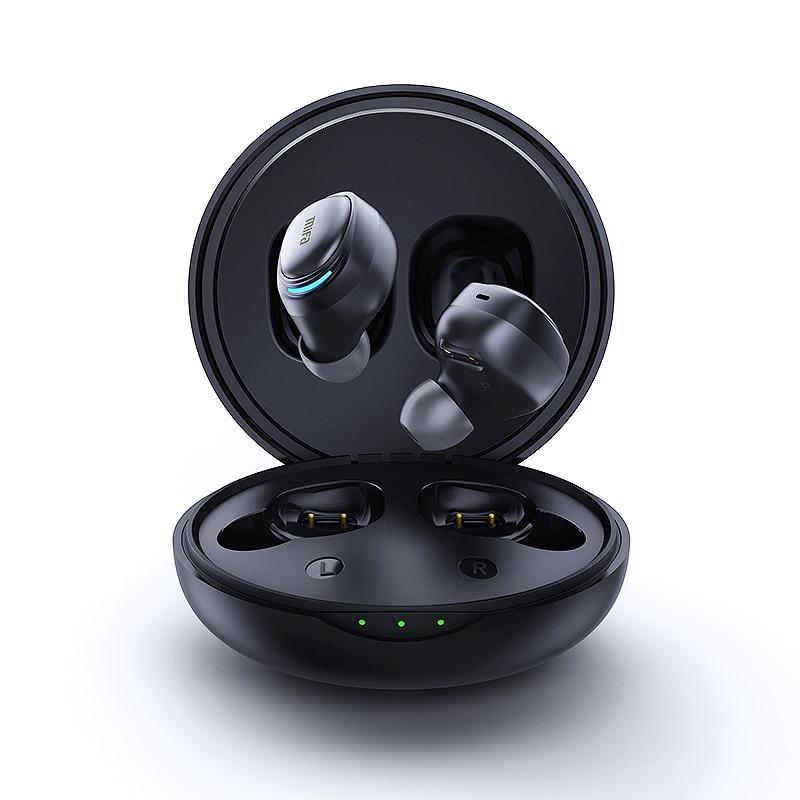Luxury Earbuds Wireless Bluetooth Earphones Touch Control Stereo Cordless Headset For Android and IOS Smart Phone Headphones With Charging Box - Black Girl Golf