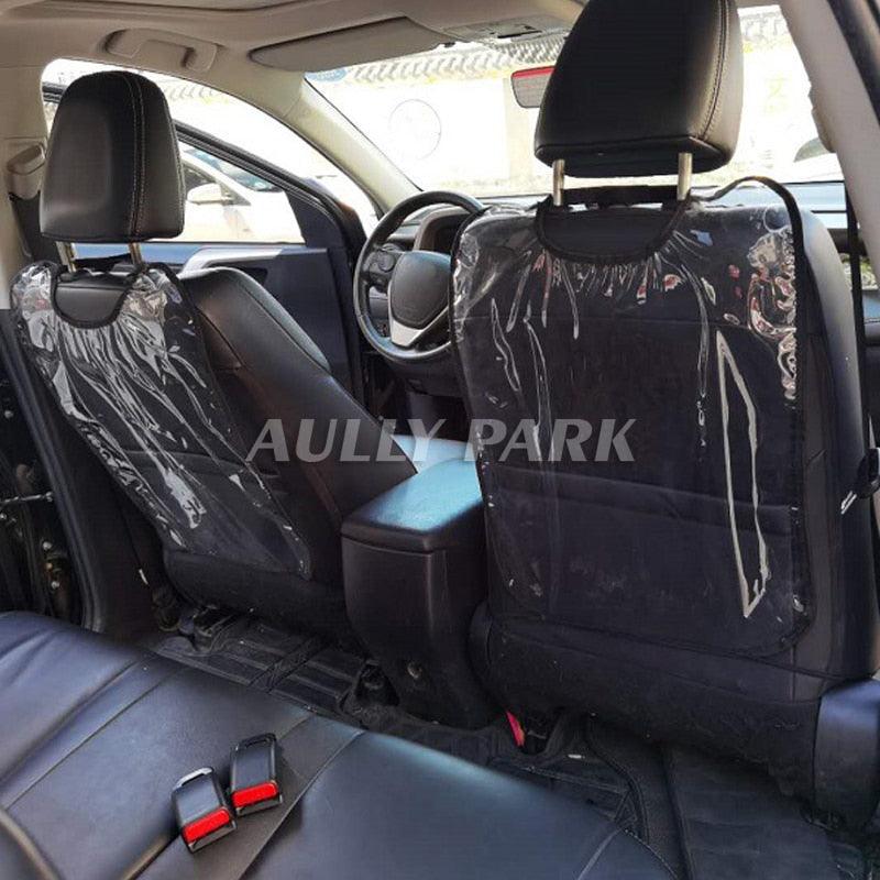 Luxury Seat Back Protectors and Seat Covers with Invisible Strap Car Seat Back Kick Mats Back Seat Protector Cover for Children Kids Baby Auto Seat Cushion Kick Mat Pad Anti Mud Clean Dirt Decals Car Accessories Car Seat Protector for Back Seat - Black Girl Golf