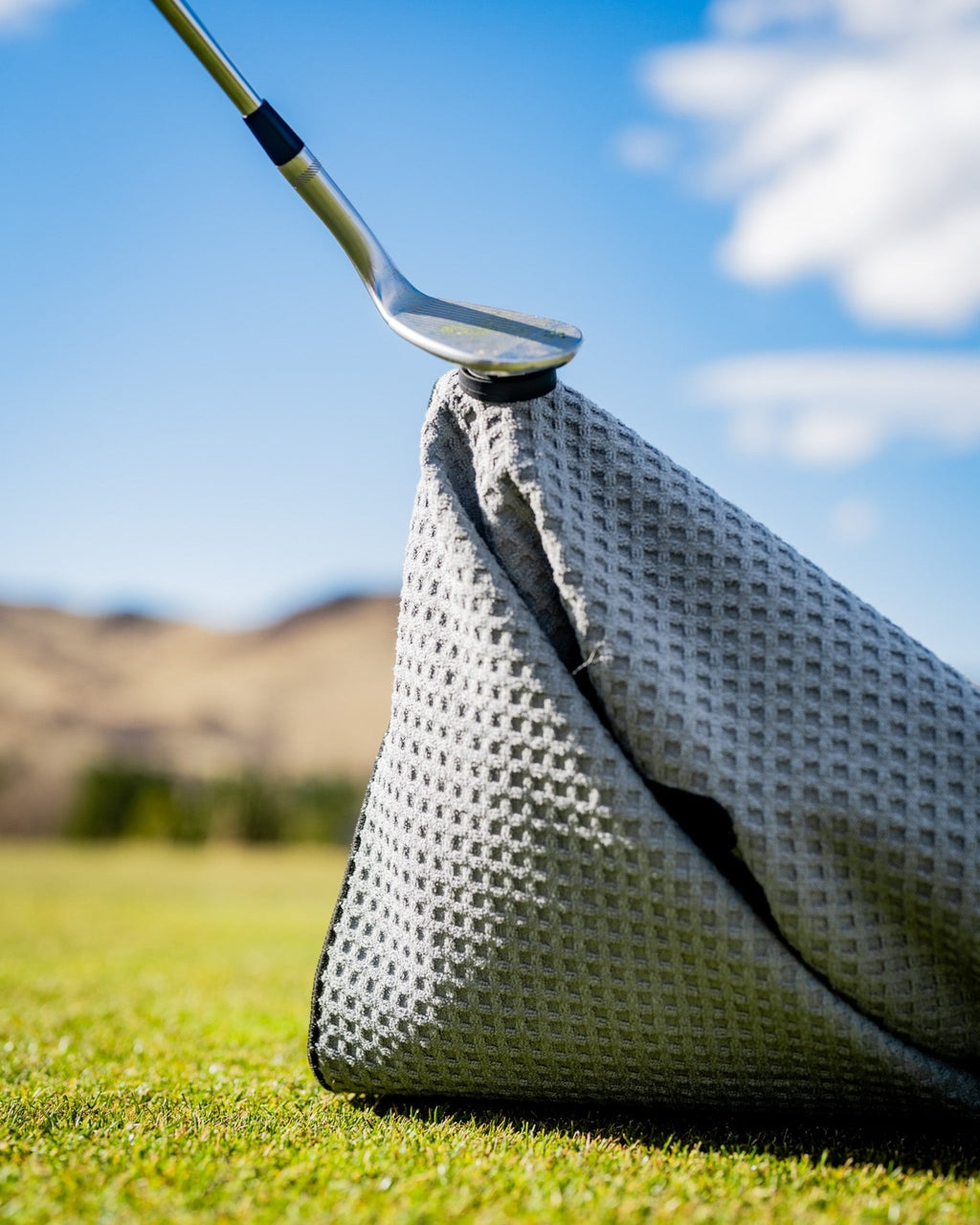 Magnetic Towel - Gray - Black Girl Golf