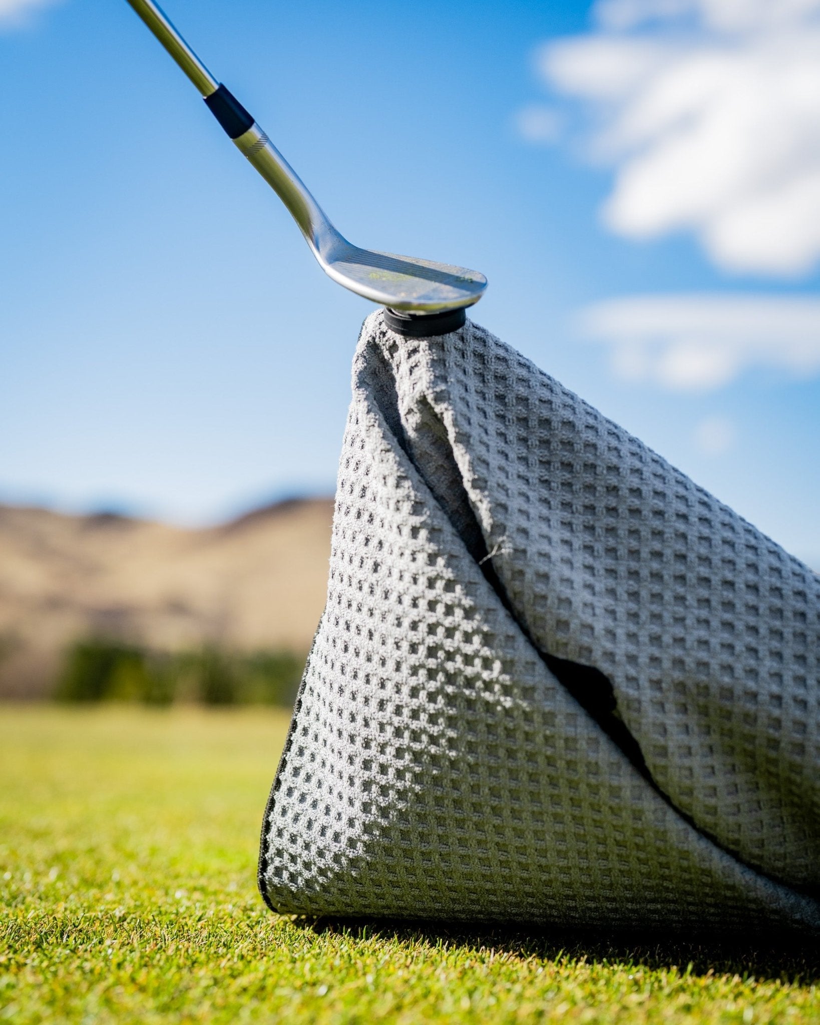 Magnetic Towel - Gray - Black Girl Golf