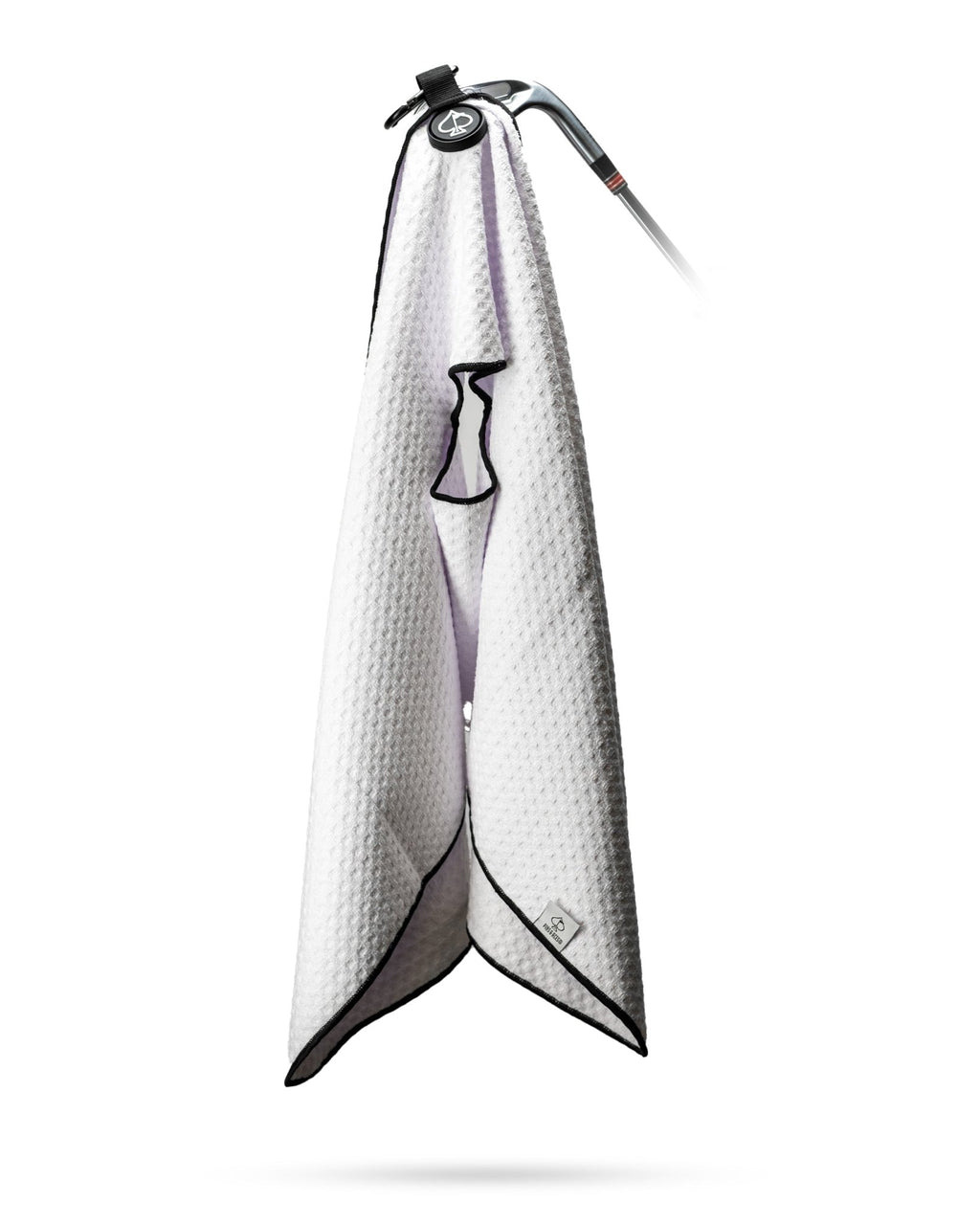 Magnetic Towel - White - Black Girl Golf