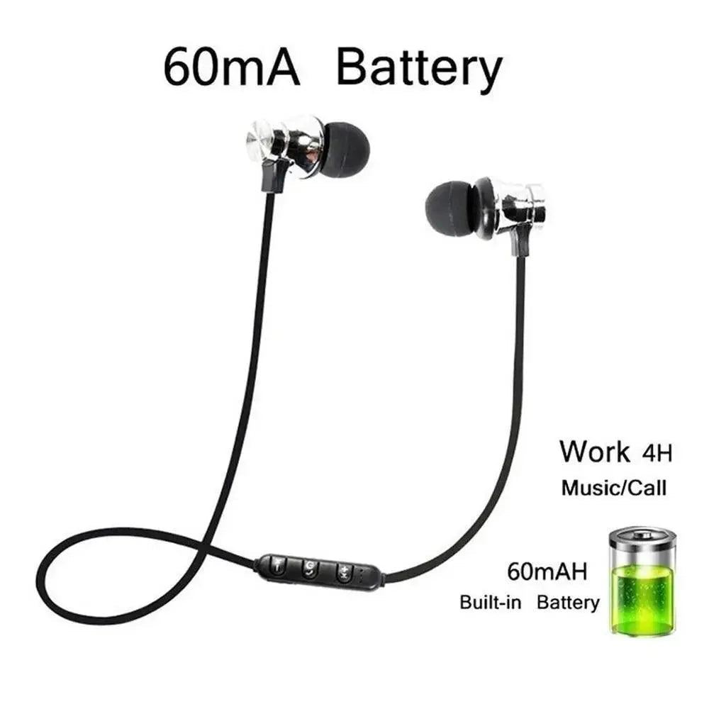 Magnetic Wireless Bluetooth Earphone Music Neckband Sports Earphones For Running & Workout - Black Girl Golf