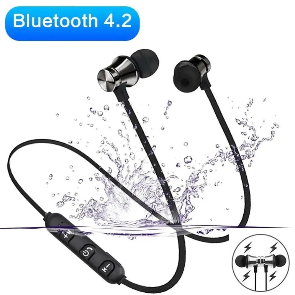 Magnetic Wireless Bluetooth Earphone Music Neckband Sports Earphones For Running & Workout - Black Girl Golf