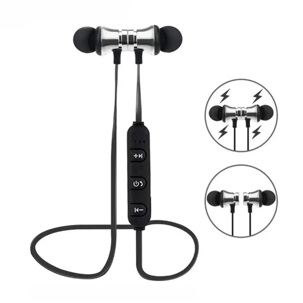Magnetic Wireless Bluetooth Earphone Music Neckband Sports Earphones For Running & Workout - Black Girl Golf