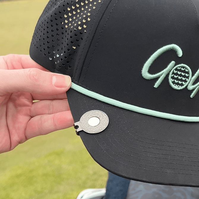 Magnolia Magnetic Hat Clip - Black Girl Golf
