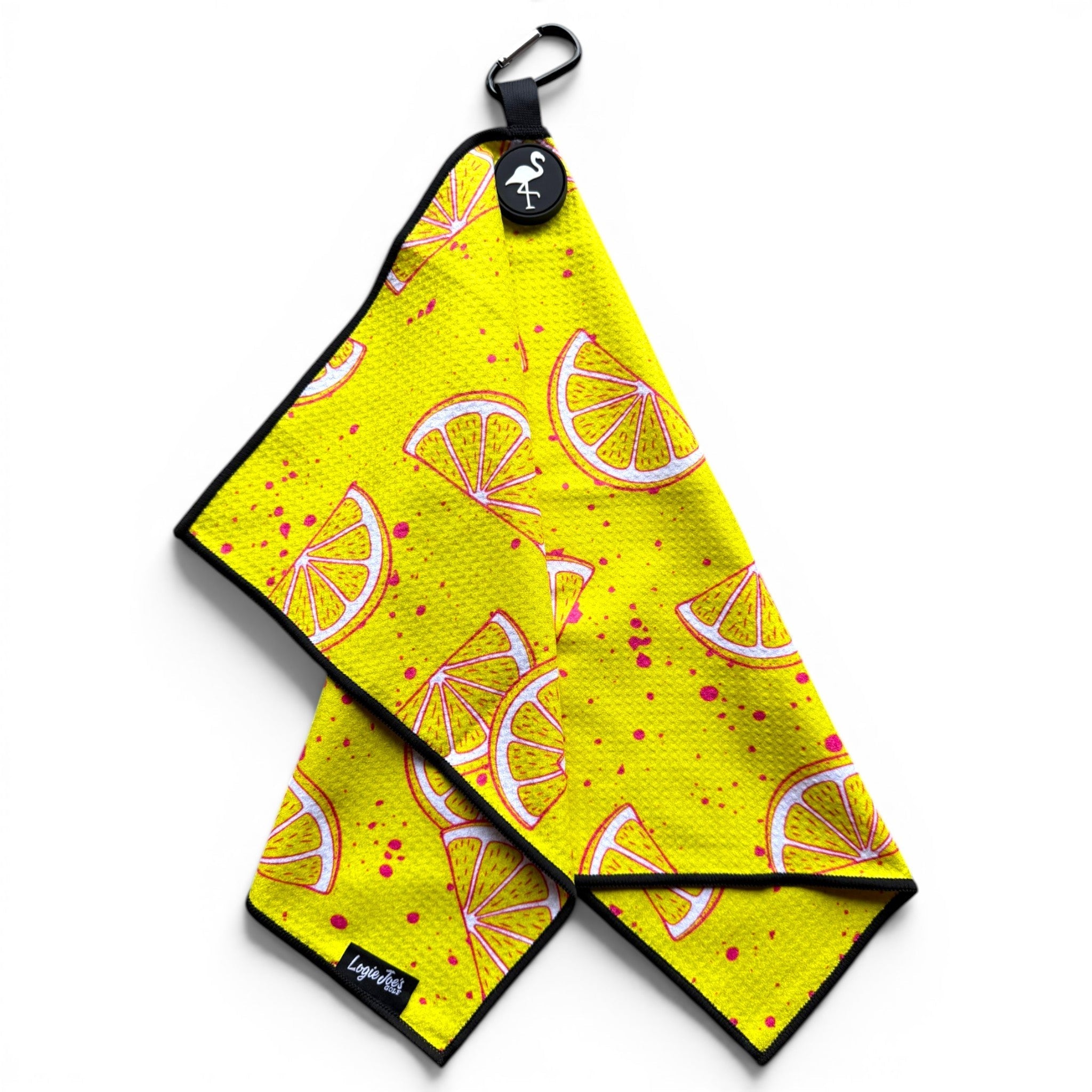 Main Squeeze Golf Towel | 24” x 16” Microfiber Towel | Magnetic Clip & Carabiner | Premium Golf Accessory - Black Girl Golf