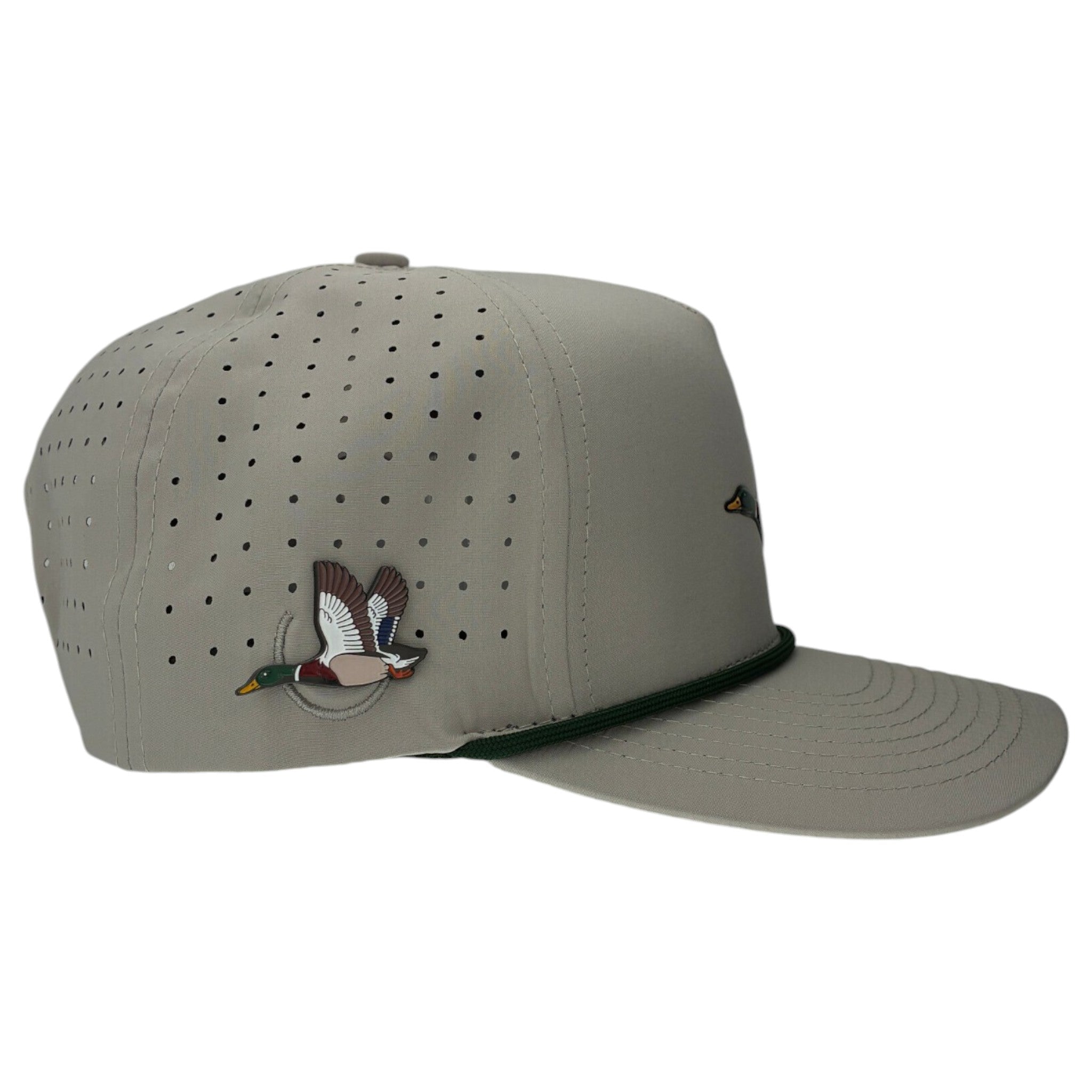 Mallard Golf Hat | Snapback Cap | Built-in Magnetic Ball Marker Holder + Marker Included | Adjustable | Duck - Black Girl Golf