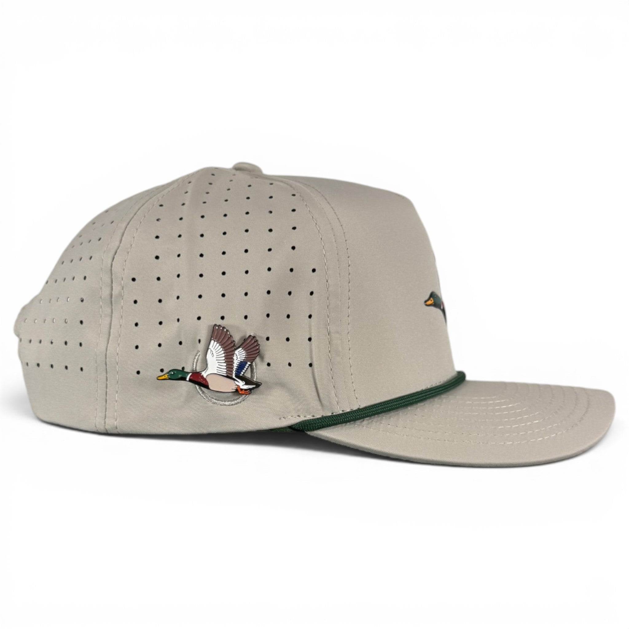 Mallard Golf Hat | Snapback Cap | Built-in Magnetic Ball Marker Holder + Marker Included | Adjustable | Duck - Black Girl Golf