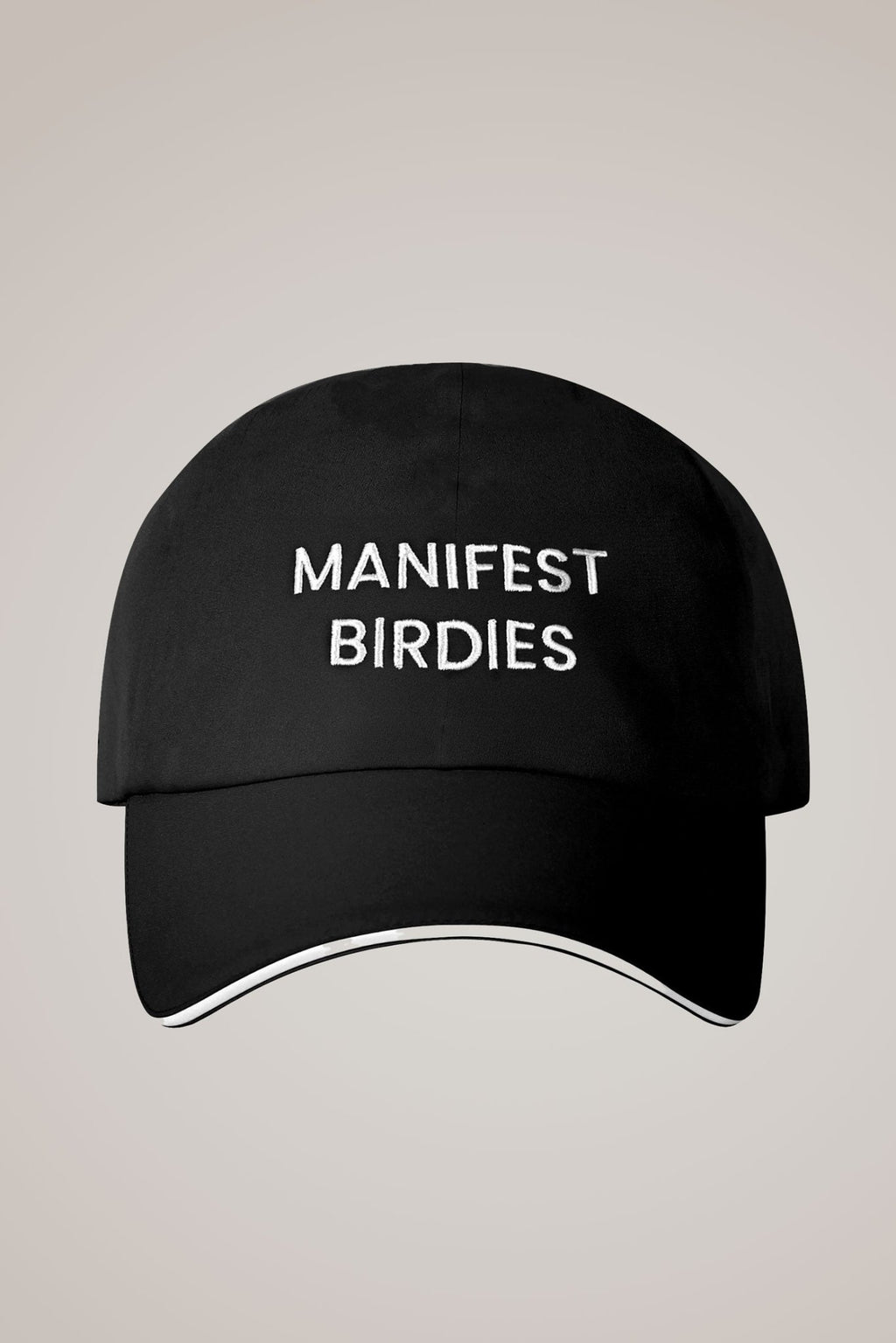 Manifest Birdies Ball Cap in Black - Black Girl Golf