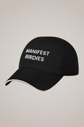 Manifest Birdies Ball Cap in Black - Black Girl Golf