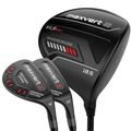 Maxvert 2 Driver and 2 Hybrids Bundle(18&22 Degree Hybrids) - Black Girl Golf