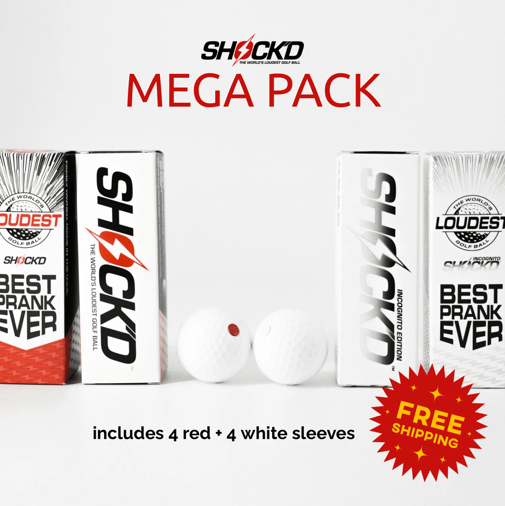 MEGA PACK (4 Red + 4 White) - SHOCK'D Golf Balls - Black Girl Golf
