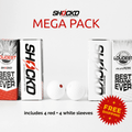 MEGA PACK (4 Red + 4 White) - SHOCK'D Golf Balls - Black Girl Golf