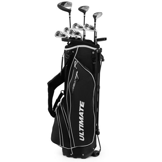 Men’s Profile Complete Golf Club Package Set Includes 10 Pieces-Black - Black Girl Golf