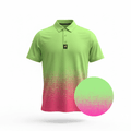 Men's Watermelon Sunset Golf Polo | Performance Stretch Golf Shirt | Moisture - Wicking Athletic Polo - Black Girl Golf