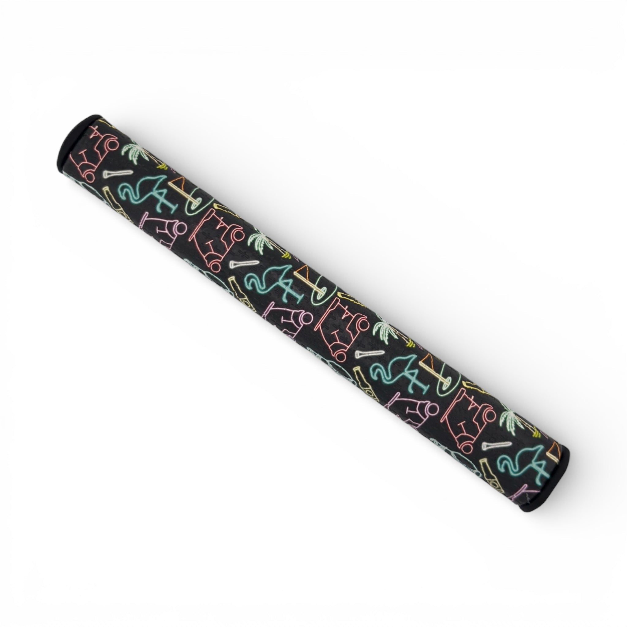 Miami Slice Putter Grip | 3.0 Tour Grip | Premium PU Material | Stable Oversize Feel | Golf Putter Grip – Neon Slice Design - Black Girl Golf