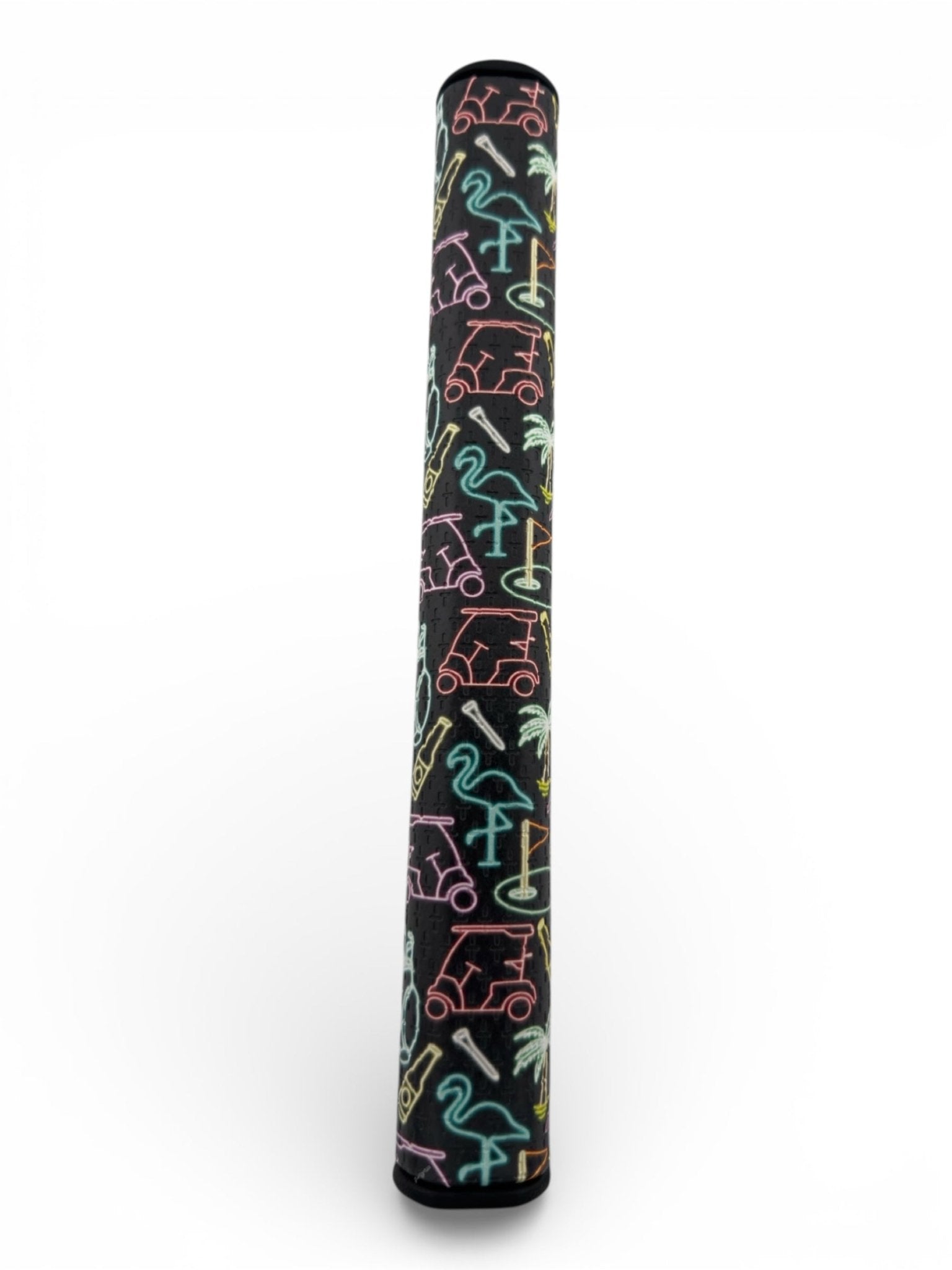 Miami Slice Putter Grip | 3.0 Tour Grip | Premium PU Material | Stable Oversize Feel | Golf Putter Grip – Neon Slice Design - Black Girl Golf