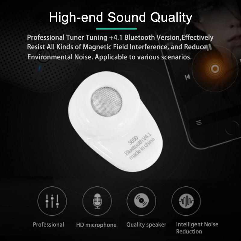 Mini Invisible Ture Wireless Earphone Noise Cancelling Bluetooth Headphone Handsfree Stereo Headset TWS Earbud With Microphone Smallest Bluetooth Earbud Invisible Bluetooth Earpiece for Cell Phones Mini Wireless Earbuds with Mic - Black Girl Golf