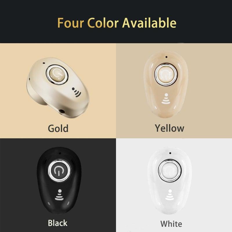 Mini Invisible Ture Wireless Earphone Noise Cancelling Bluetooth Headphone Handsfree Stereo Headset TWS Earbud With Microphone Smallest Bluetooth Earbud Invisible Bluetooth Earpiece for Cell Phones Mini Wireless Earbuds with Mic - Black Girl Golf