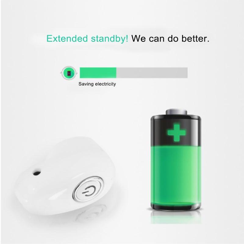 Mini Invisible Ture Wireless Earphone Noise Cancelling Bluetooth Headphone Handsfree Stereo Headset TWS Earbud With Microphone Smallest Bluetooth Earbud Invisible Bluetooth Earpiece for Cell Phones Mini Wireless Earbuds with Mic - Black Girl Golf