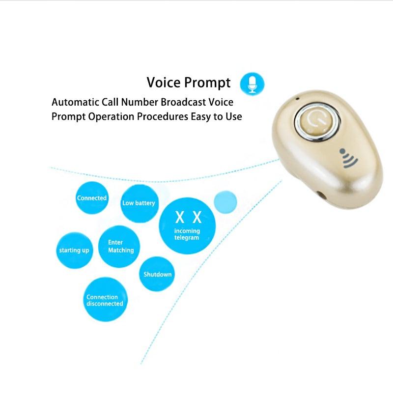 Mini Invisible Ture Wireless Earphone Noise Cancelling Bluetooth Headphone Handsfree Stereo Headset TWS Earbud With Microphone Smallest Bluetooth Earbud Invisible Bluetooth Earpiece for Cell Phones Mini Wireless Earbuds with Mic - Black Girl Golf